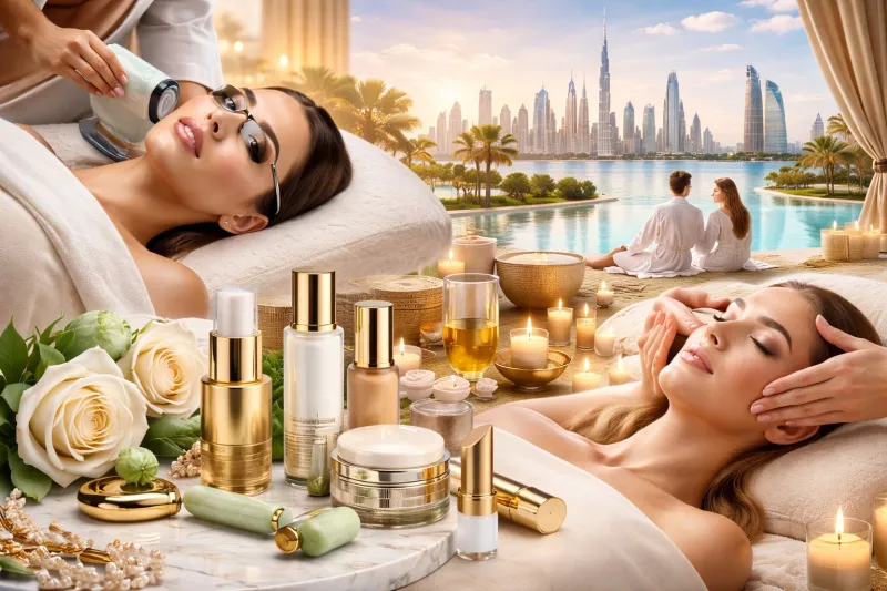 Luxury beauty and Dubai skyline escape