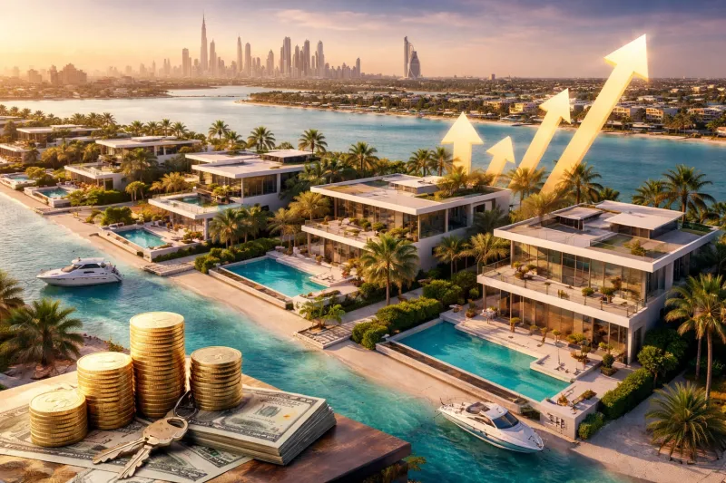 Dubai's luxurious waterfront real estate