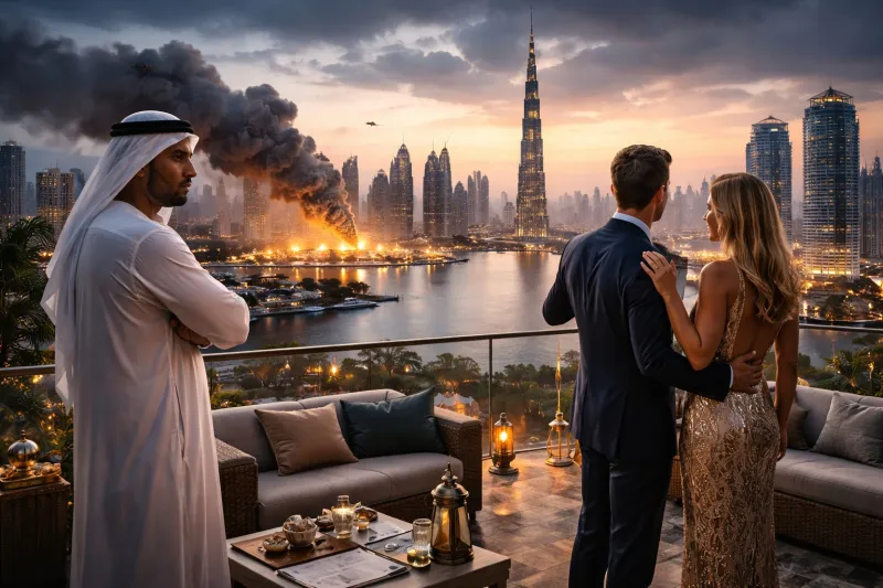 Twilight in Dubai: luxury and tension