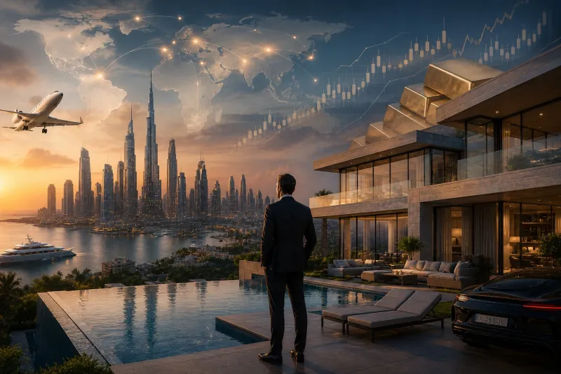 Global success and luxury lifestyle
