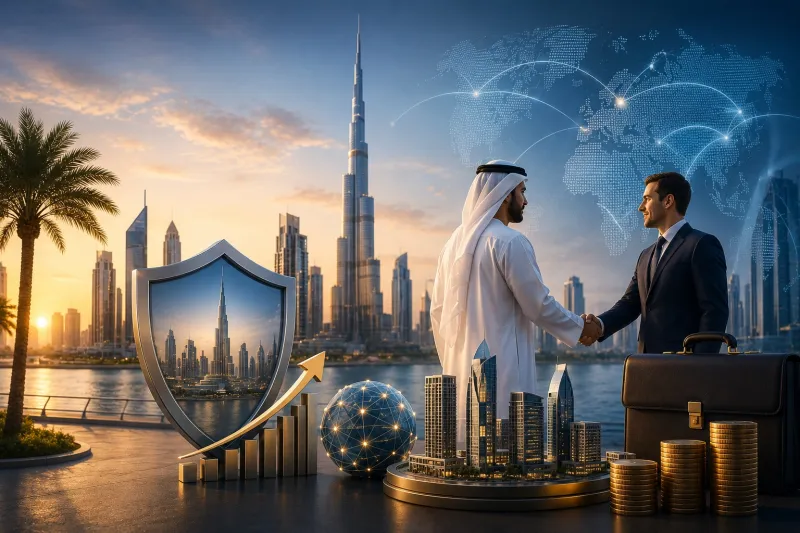 Global finance in Dubai's glow