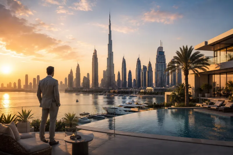 Golden Hour Dubai Waterfront Retreat